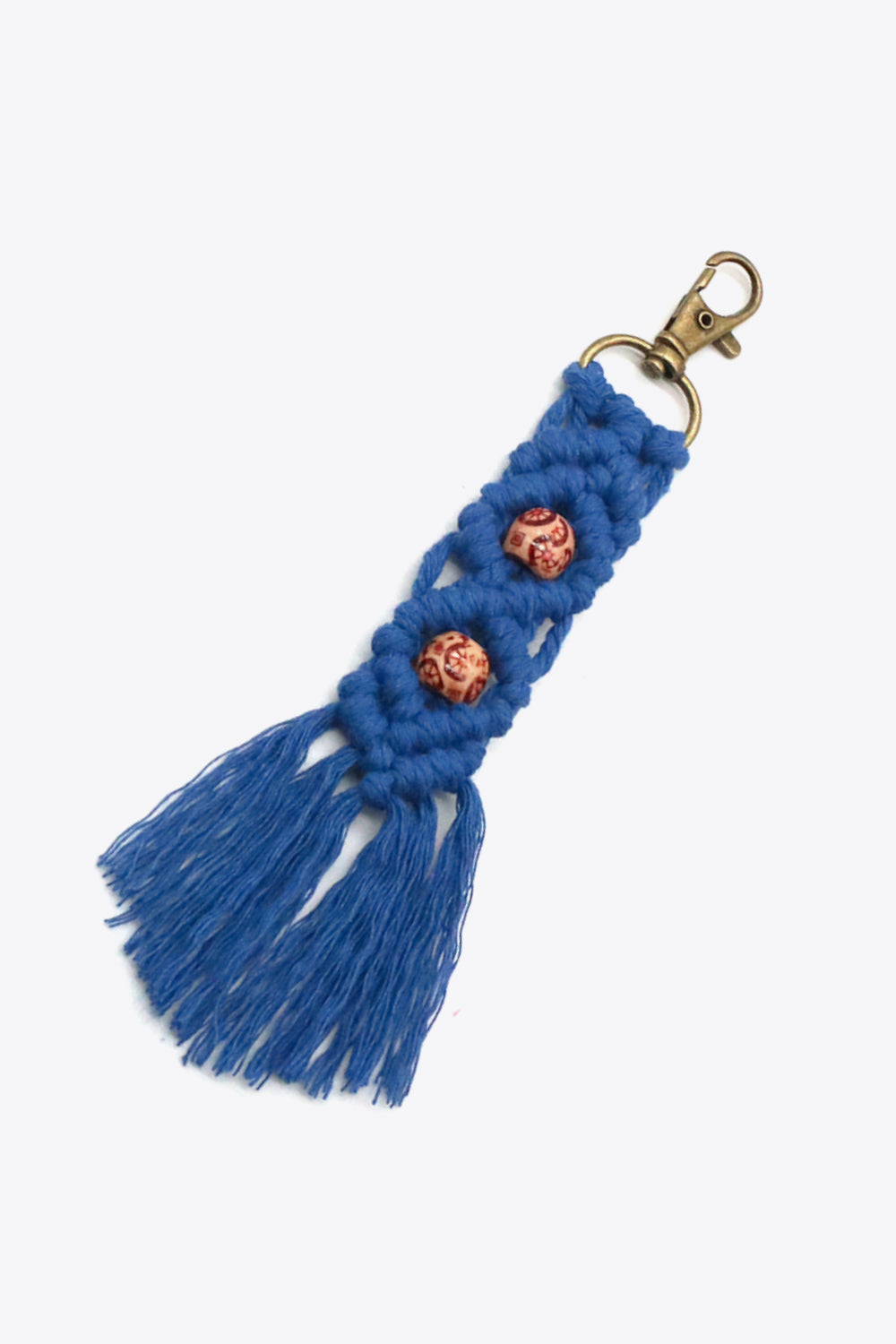 Assorted 4-Pack Handmade Macrame Fringe Keychain