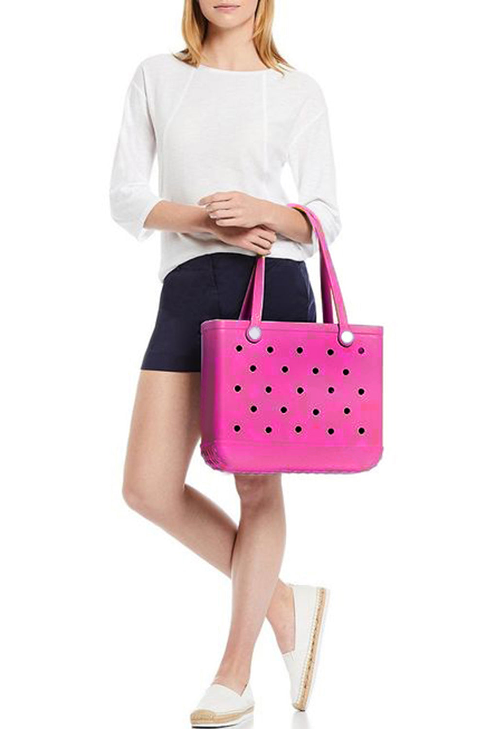 Barbie Pink Waterproof Hollow Out Tote Bag