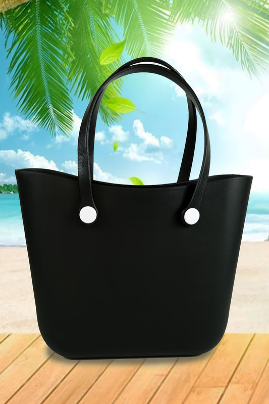 Black Waterproof EVA Rubber Portable Tote Bag